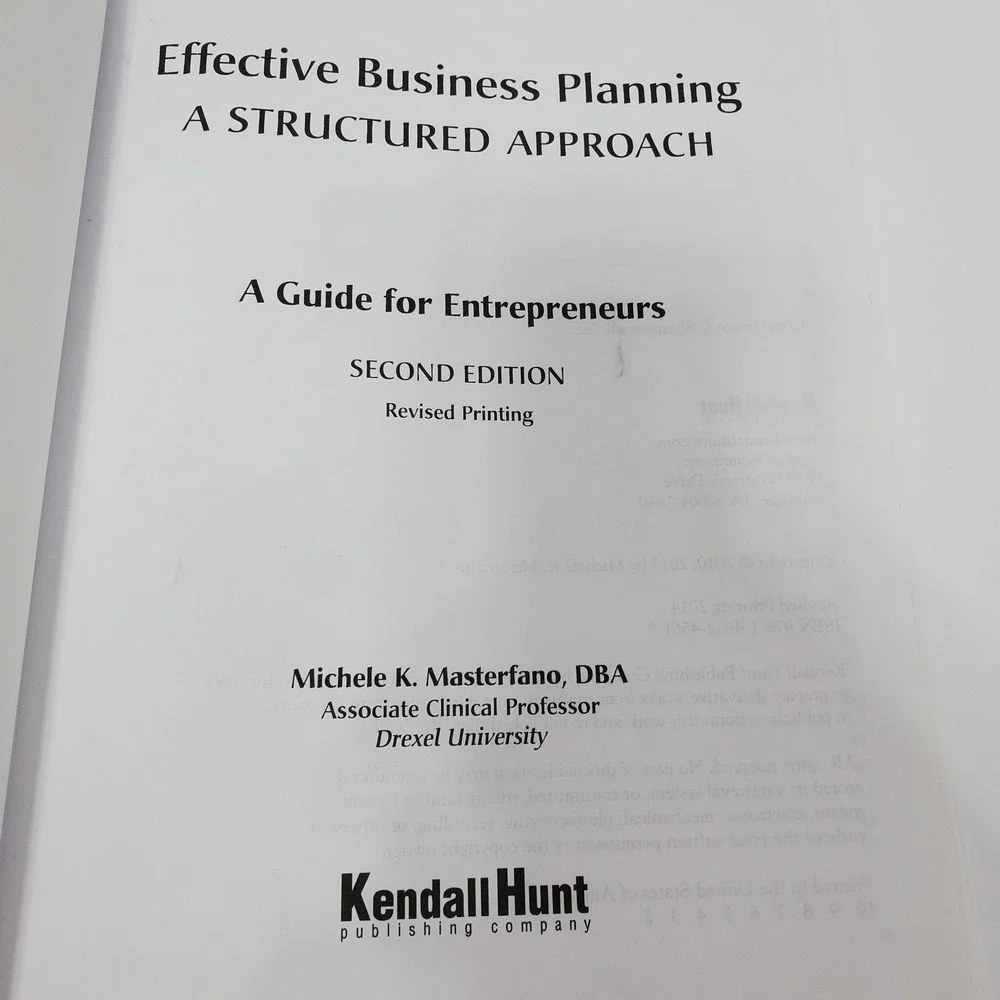Effective Business Planning Michele K Masterfano 2nd Edition Paperback Textbook